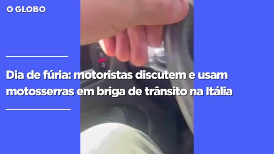 Dia de fúria: motoristas discutem e usam motosserras em briga de trânsito na Itália; veja vídeo