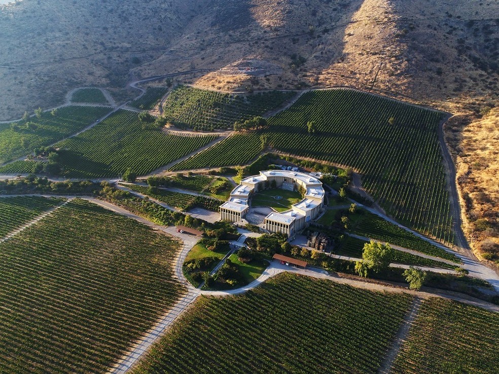 A vinícola chilena Haras de Pirque — Foto: Divulgação