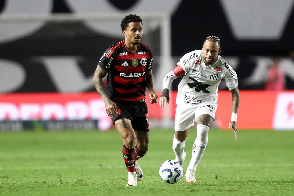 Allan e Neymar — Foto: Gilvan de Souza/Flamengo