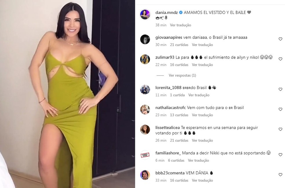 A mexicana Dania Mendez vai entrar no "BBB" 23 — Foto: Reprodução/Instagram