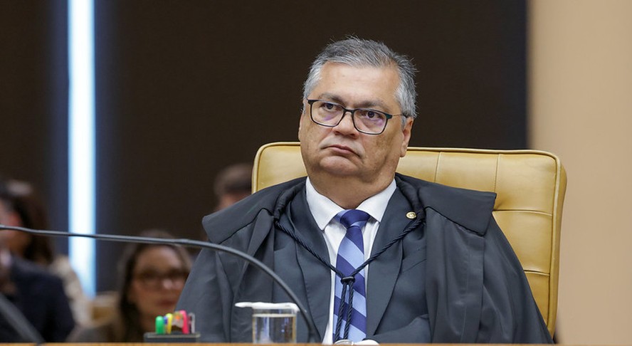 O ministro Flávio Dino, durante sessão do STF