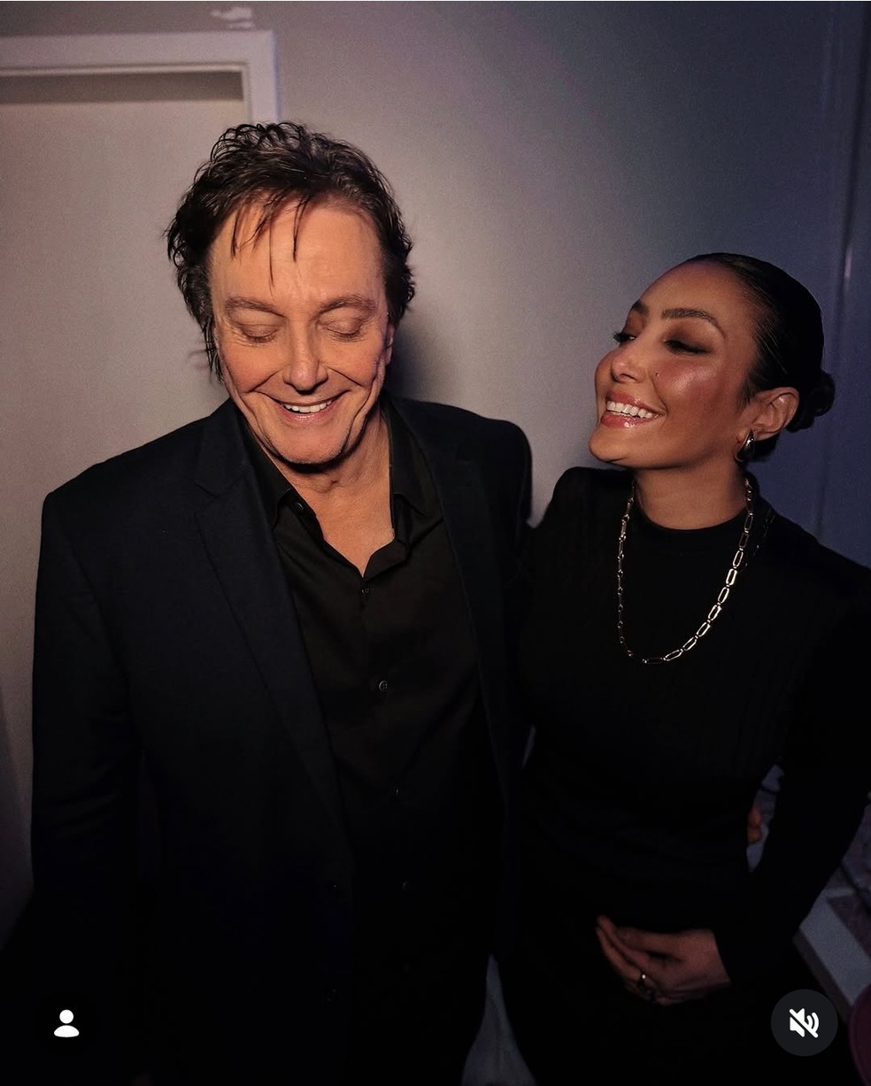 Fábio Jr. e a filha Tainá Galvão, também cantora — Foto: Reprodução/Instagram