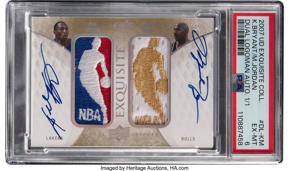 Card exclusivo de Jordan e Kobe quebra recorde e se torna o mais