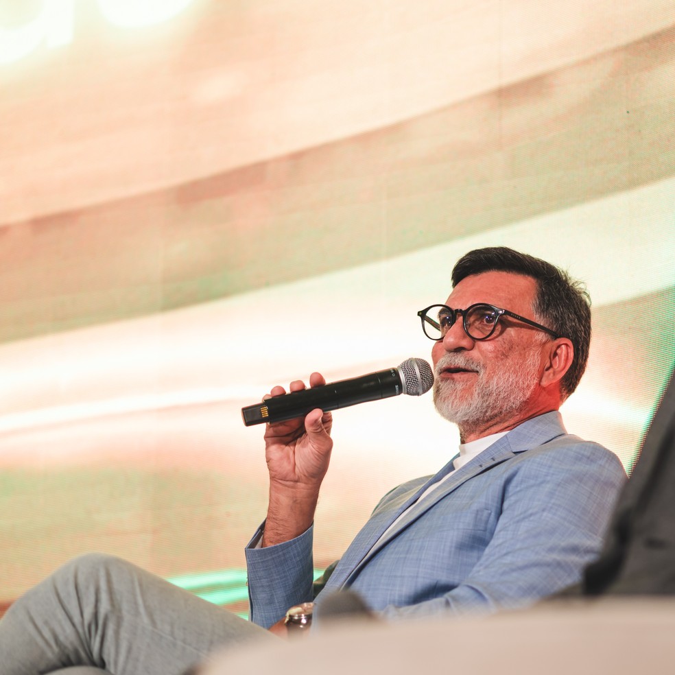 Ricardo Rocha na última edição do Rio Futsummit, em 2024 — Foto: Divulgação/Rio Futsummit