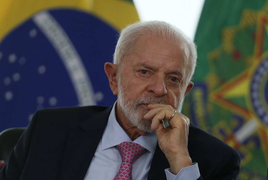 O presidente Luiz Inácio Lula da Silva, em evento no Palácio do Planalto