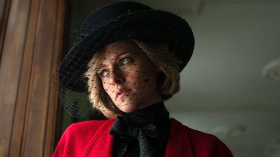 Kristen Stewart no papel de Diana em "Spencer" Divulga&ccedil;&atilde;o &mdash; Foto: Divulga&ccedil;&atilde;o