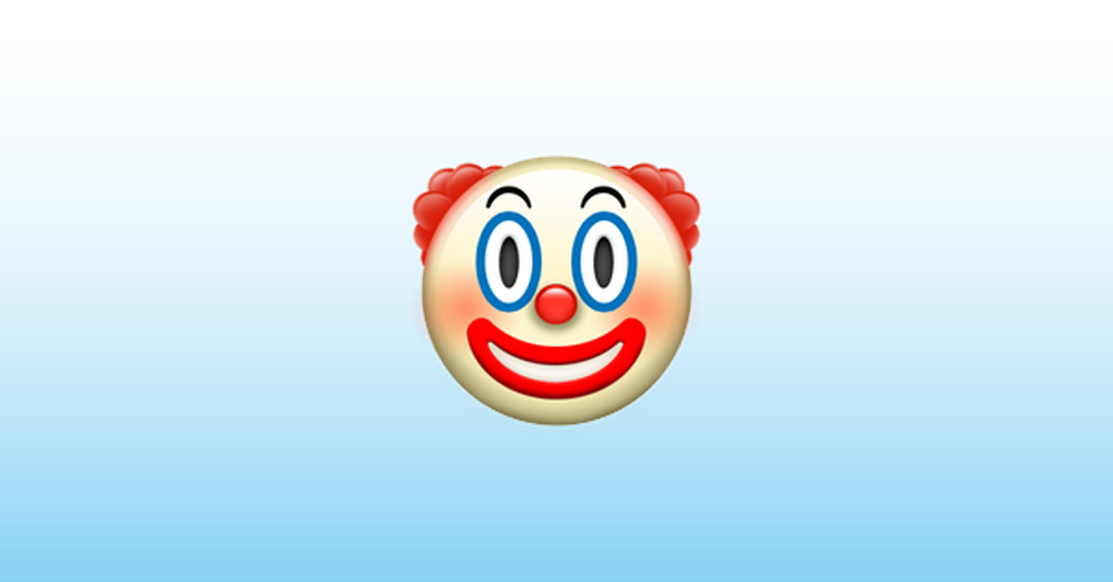 Emoji do palhaço — Foto: Reprodução