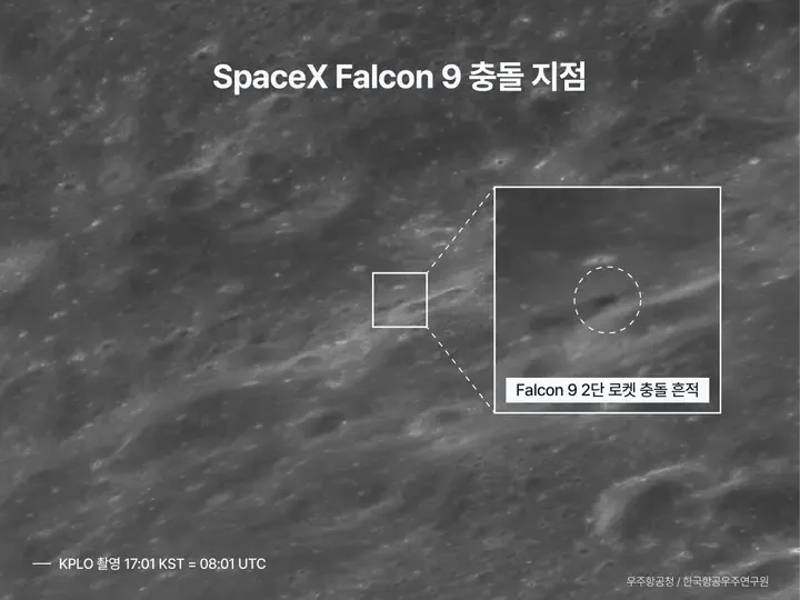 Coreia do Sul divulga primeiras imagens do impacto de foguete da SpaceX na Lua - QTU Questões do Universo