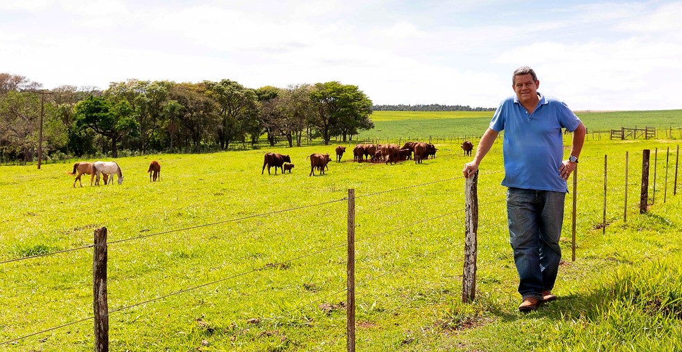 Luiz Fernando Doneux Jr. produz soja, sorgo, milho, feijão e trigo em Itaí e Avaré, no interior de São Paulo — Foto: Acervo pessoal