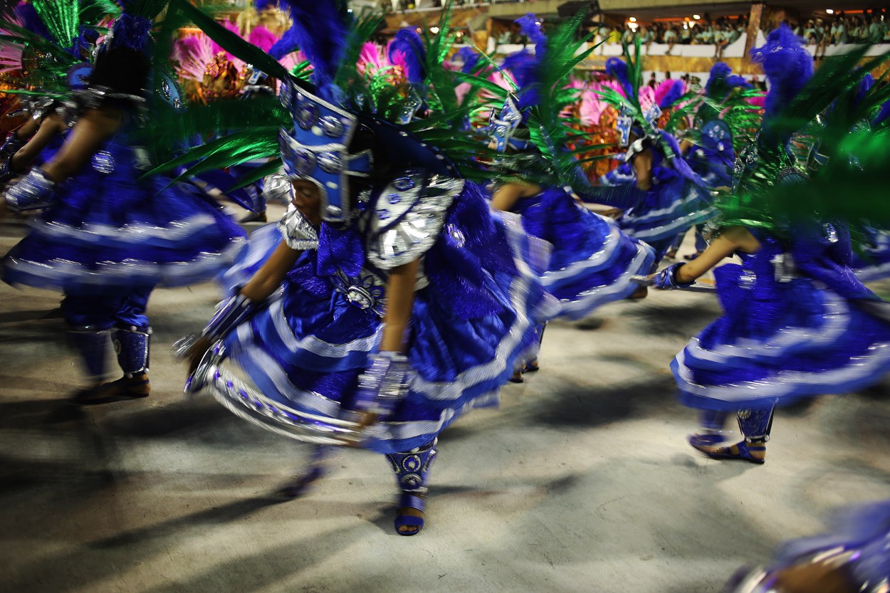 Photo of the Portela parade in 2019, on display at the PGE-RJ Cultural Center - Photo: Disclosure/Guy Veloso
