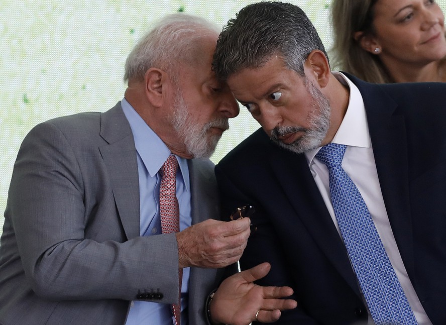 Lula e o presidente da Câmara, Arthur Lira