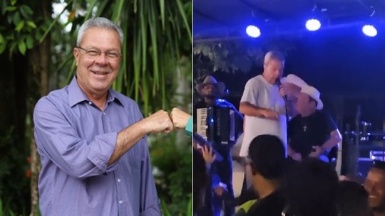 Prefeito de Cantagalo (RJ) sobe com sinais de embriaguez em palco e manda eleitores 'irem à merda'; veja vídeo