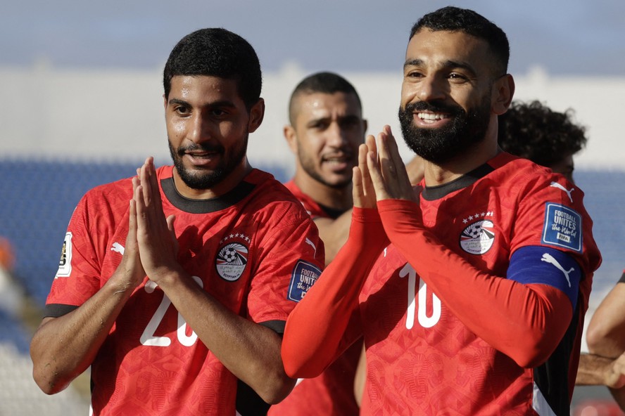 Jogadores comemorando