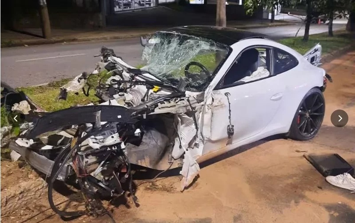 Vídeo mostra o momento do acidente com Porsche a mais de 250km/h em ...