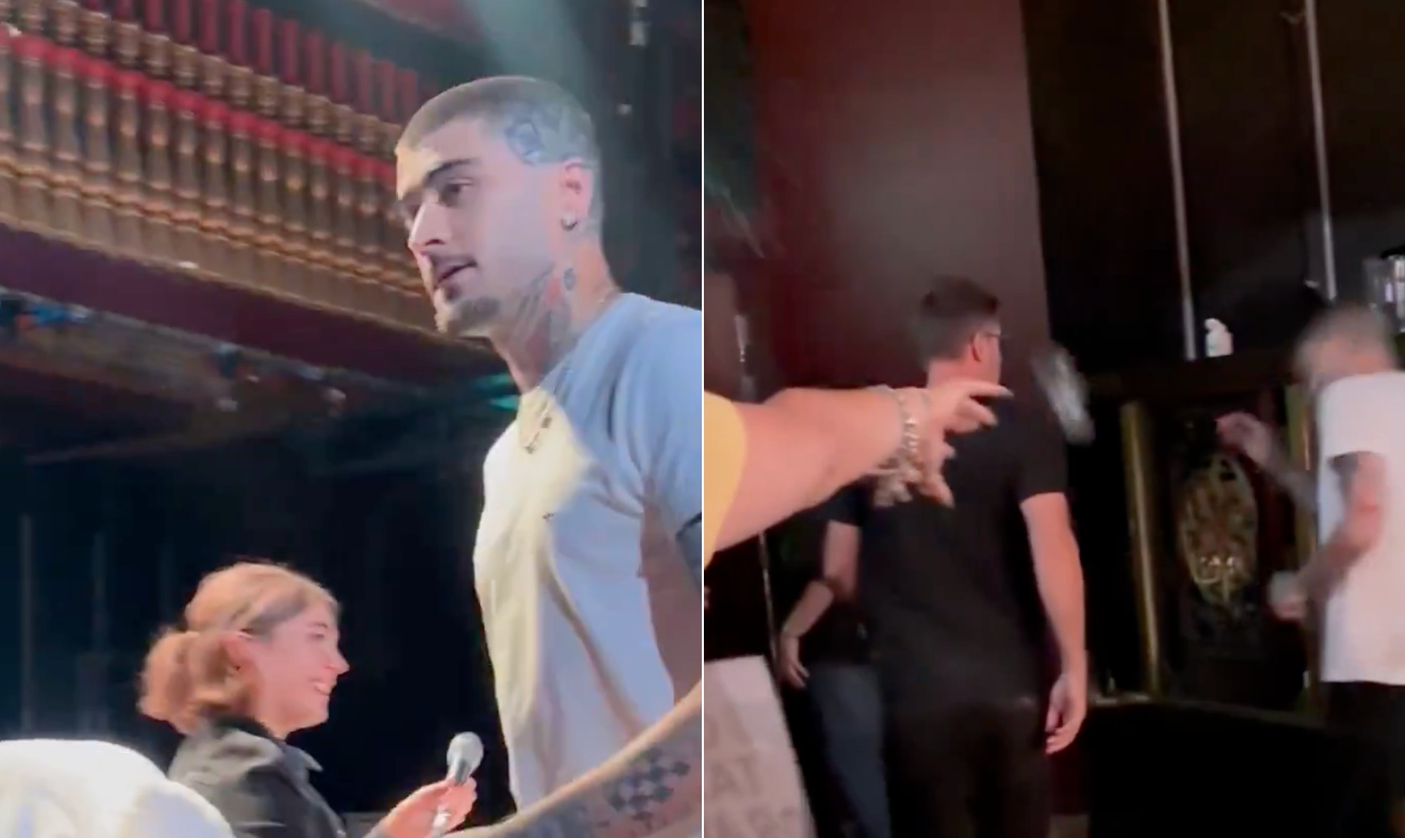 Fãs de Zayn Malik se enfurecem e atiram garrafas de água no cantor pós-internação
