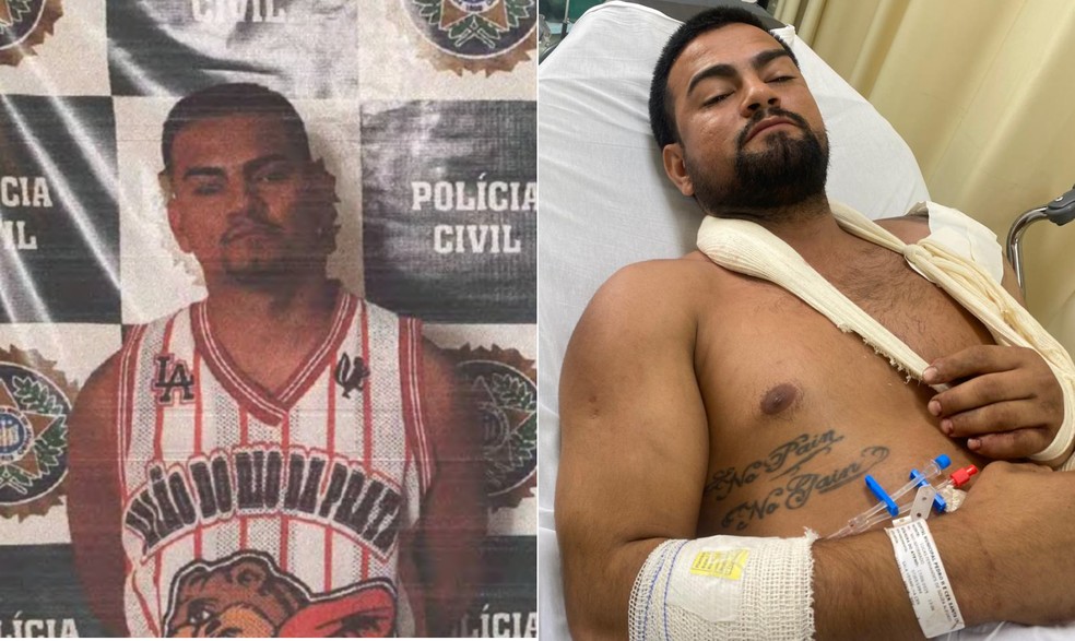 Lucas Fernandes de Sousa, de 31 anos, era praça do Exército Brasileiro e já foi preso por organização criminosa e extorsão a comerciantes e moradores da região. — Foto: Reprodução