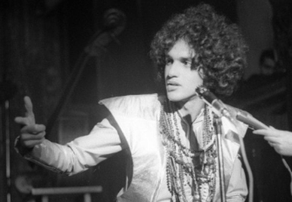 Caetano Veloso em setembro de 1968, três meses antes da prisão — Foto: Arquivo/Agência O GLOBO