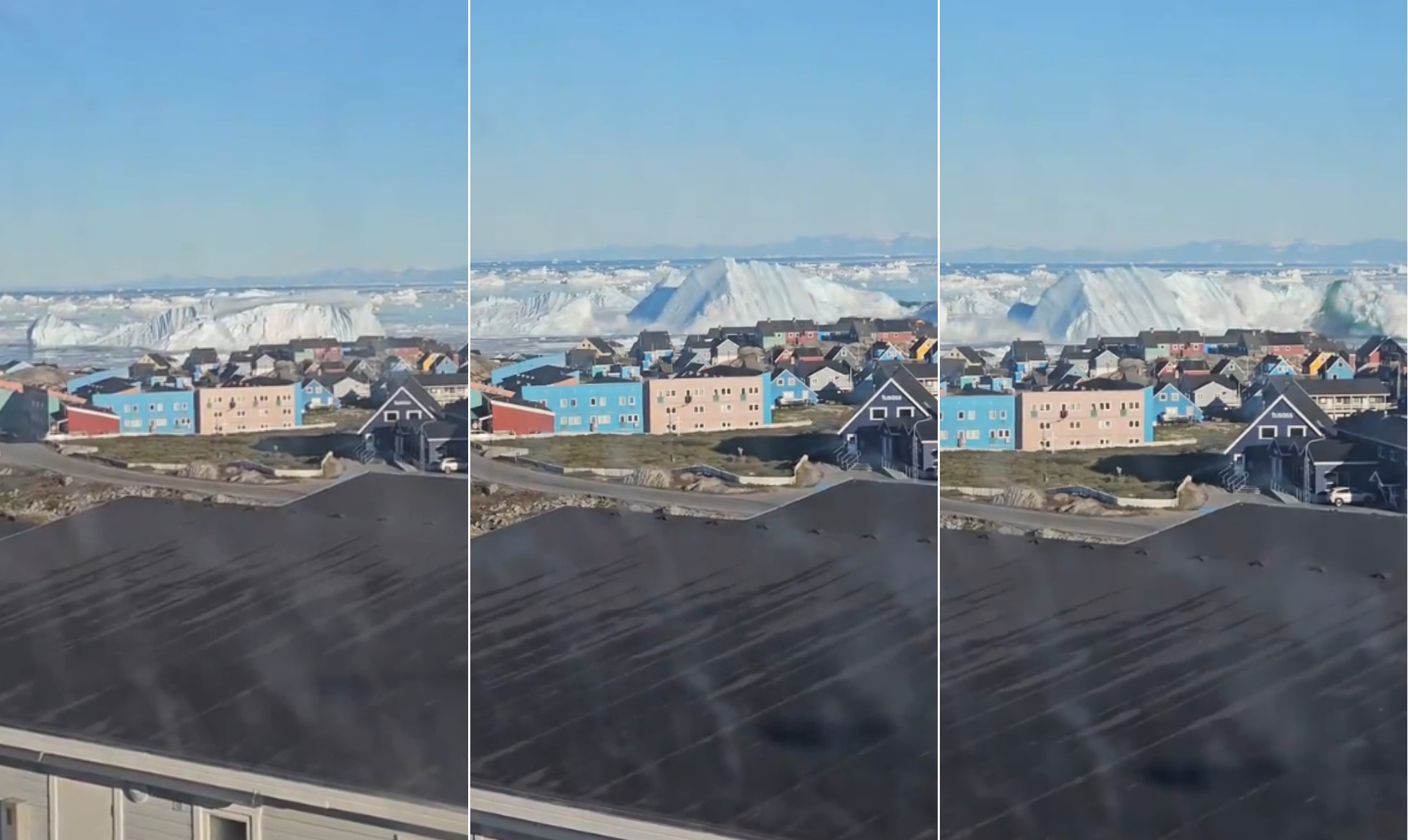 Iceberg vira próximo à costa de cidade na Groenlândia; veja vídeo
