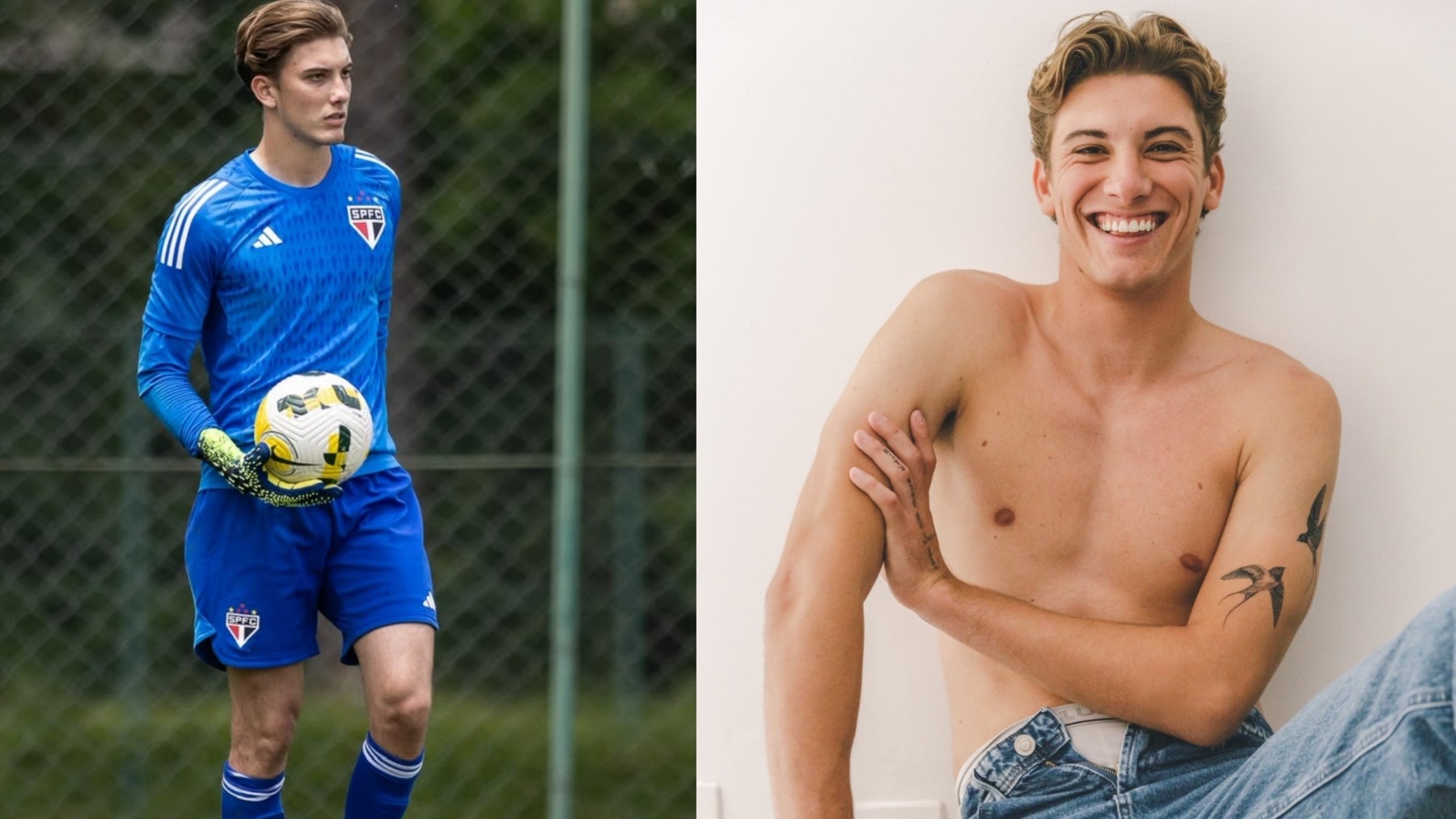 Conheça o jogador de futebol que estreia como modelo e assina com agência de tops