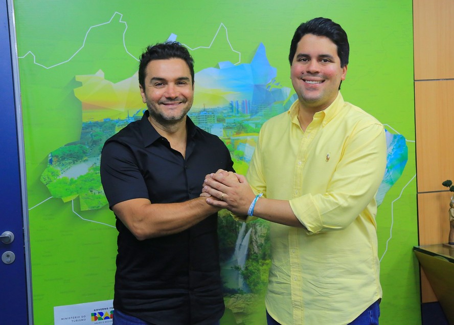 Ministros do Turismo, Celso Sabino, e do Esporte, André Fufuca