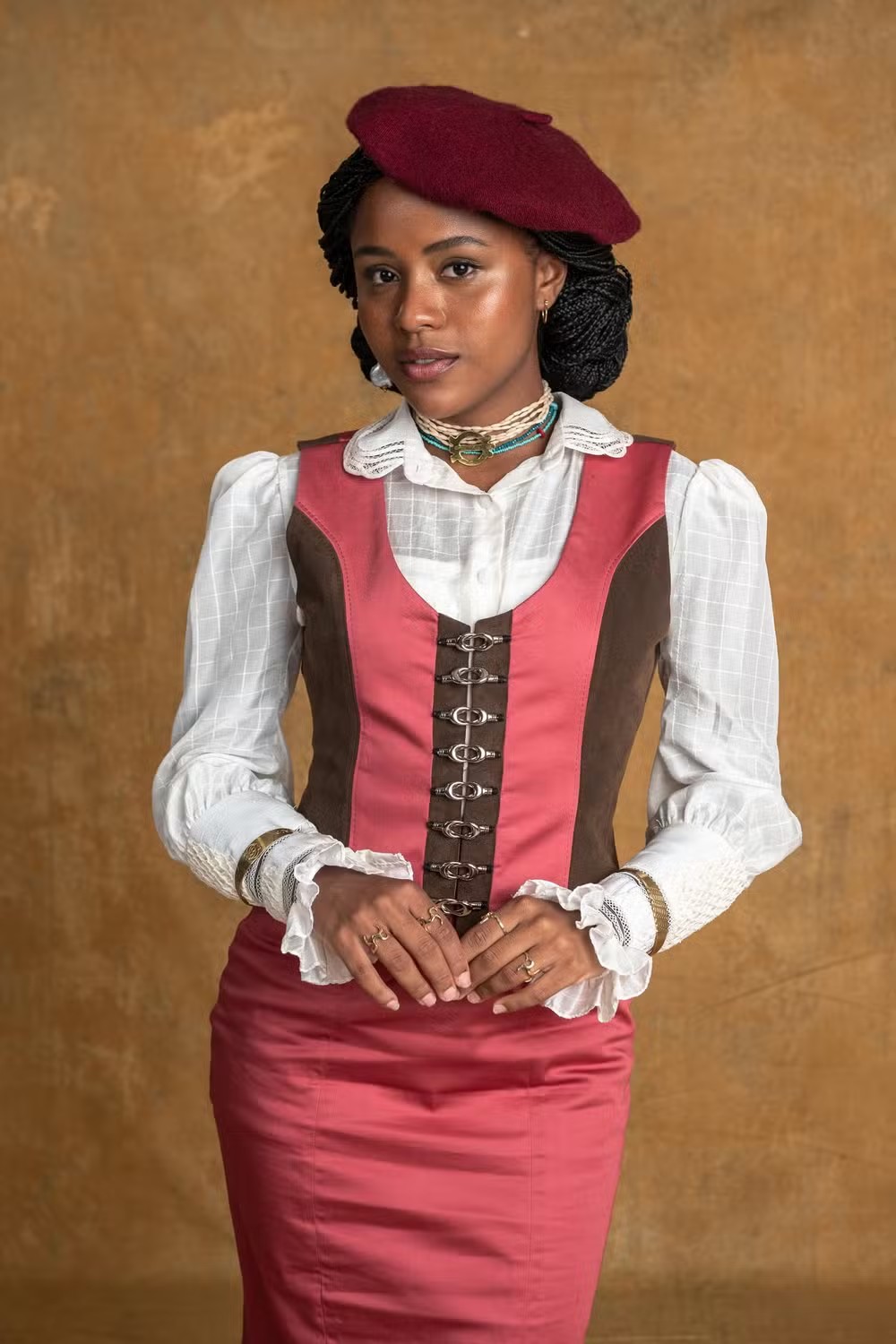 Protagonista de "A Nobreza do Amor", Duda Santos dá vida à princesa africana Alika — Foto: TV Globo/Estevam Avellar