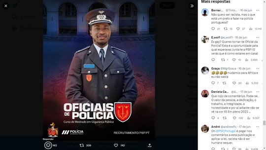 Racismo em Portugal: “O que está um preto a fazer na polícia?”