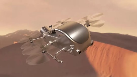 'Dragonfly': Nasa vai pousar nave do tamanho de um carro na maior lua de Saturno