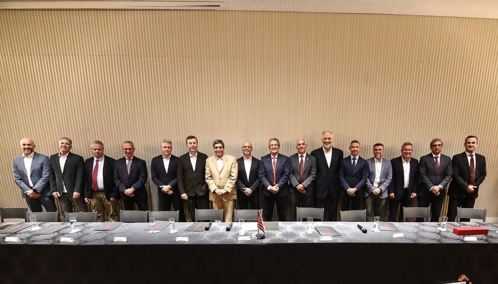 Conselho Diretor do Flamengo pelo próximo triênio — Foto: Divulgação Flamengo