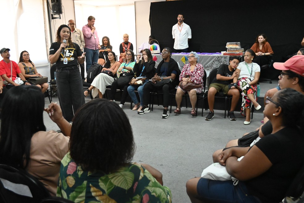 Conversation held by the town hall with former prisoners on domestic violence — Photo: Divulgação/Bruno Eduardo Alves