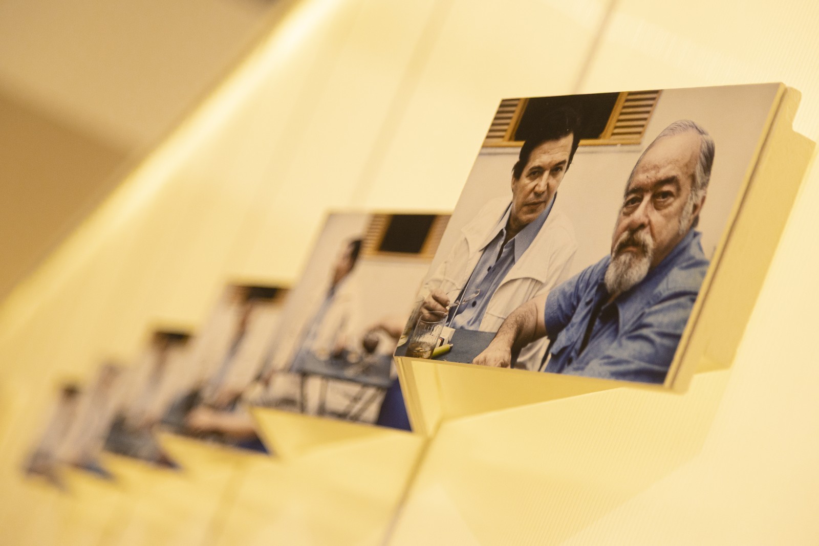 Photographs of Vinicius de Moraes and Tom Jobim were displayed in the exhibition "Vinicius de Moraes - All my life"on display at MAR – Photo: Leo Martins/Agência O Globo