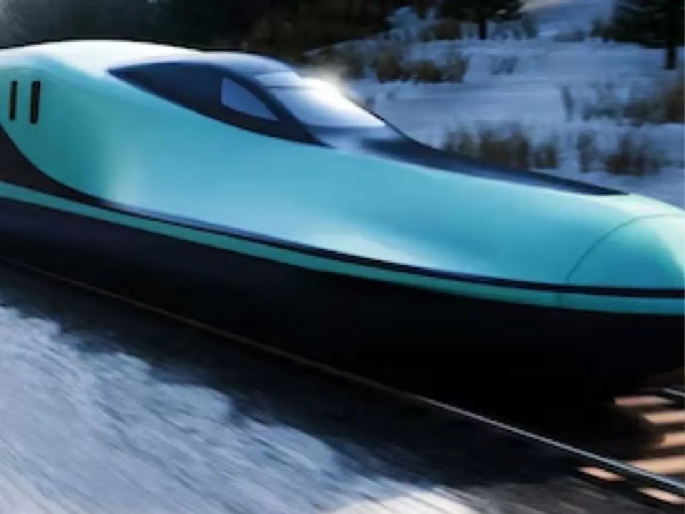 Trem JR Shinkansen do Japão — Foto: Reprodução Redes Sociais