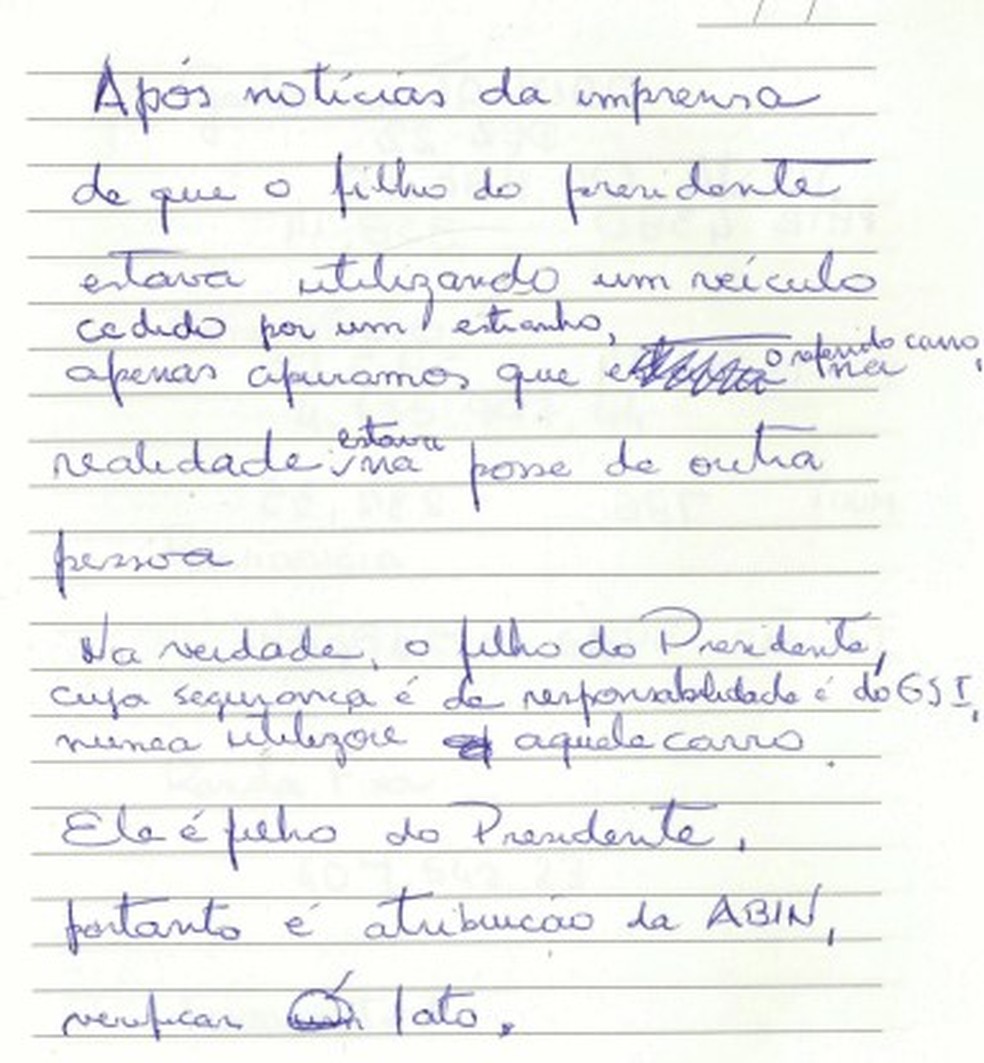 agenda Heleno — Foto: Reprodução