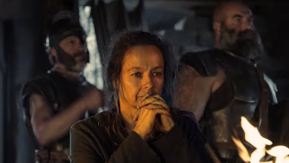 Samantha Morton interpreta a deusa Circe no filme A Odisseia sob a direção de Christopher Nolan — Foto: Divulgação | Universal Pictures