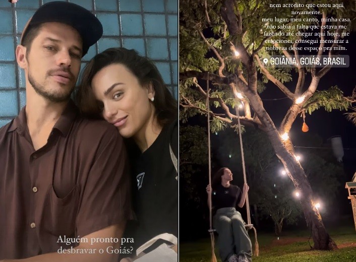 José Loreto e Rafa Kalimann viajam para Goiás, onde a influenciadora tem uma mansão — Foto: Reprodução/Instagram