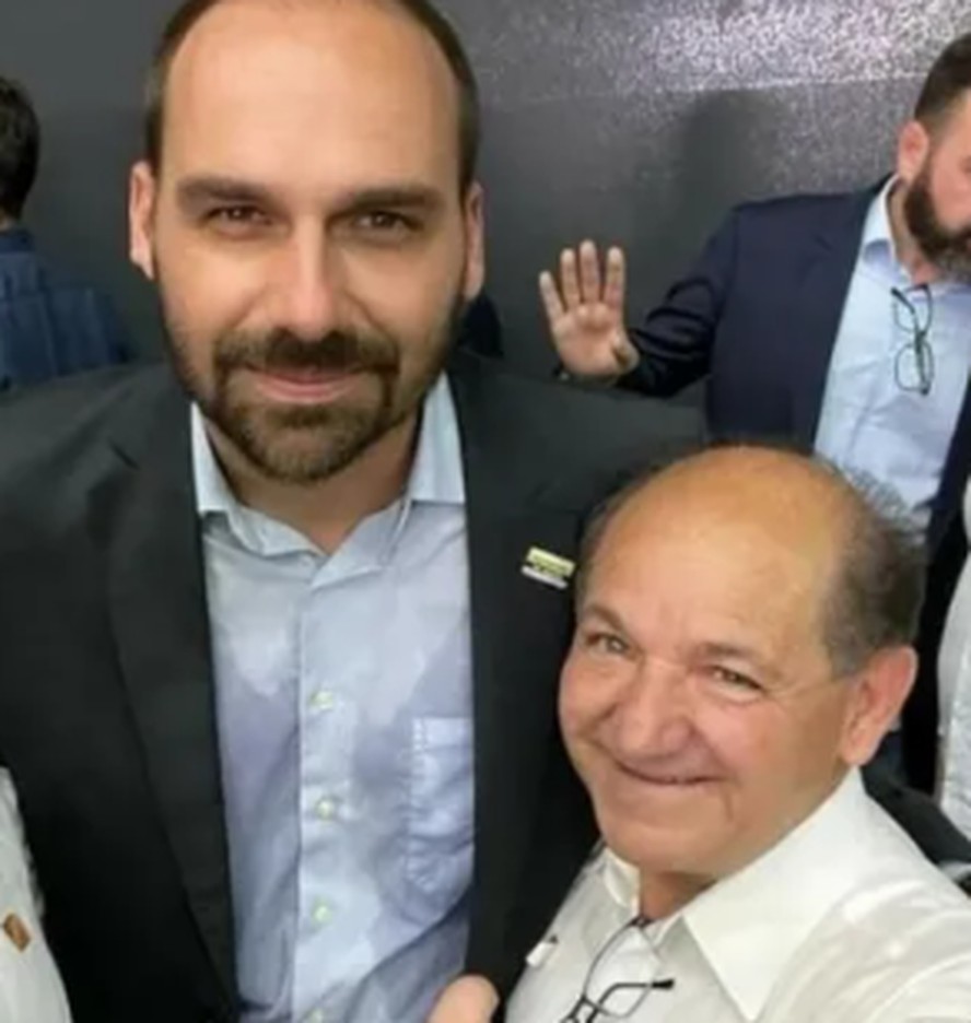Missionário José Olímpio e Eduardo Bolsonaro