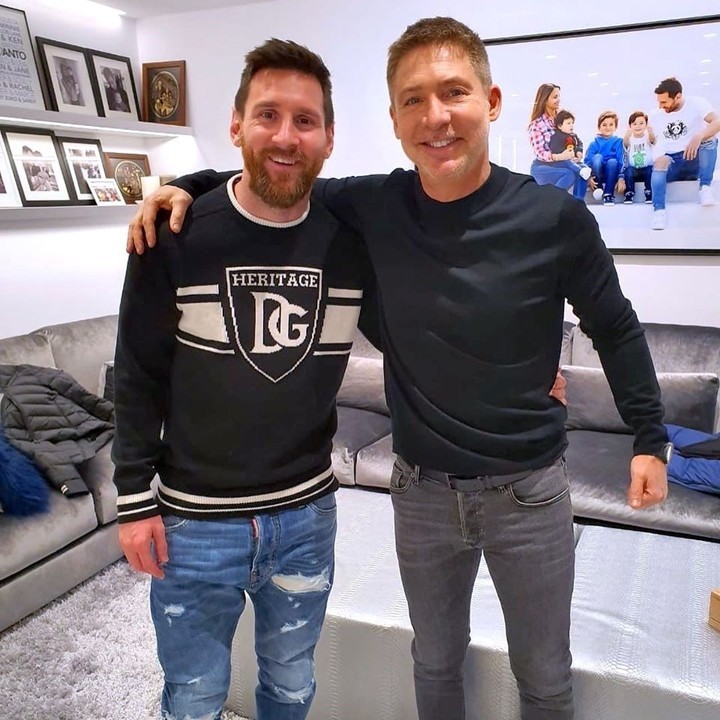 O ator Adrián Suar é muito amigo do jogador Lionel Messi — Foto: Reprodução/Instagram
