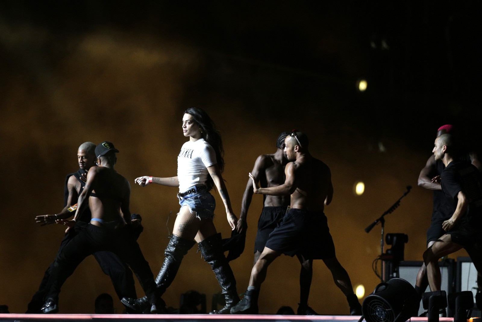 Pabllo Vittar participa de ensaio do show de Madonna — Foto: Alexandre Cassiano/Agência O Globo