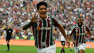 Cano comemora hat-trick relâmpago — Foto: Mailson Santana/Fluminense
