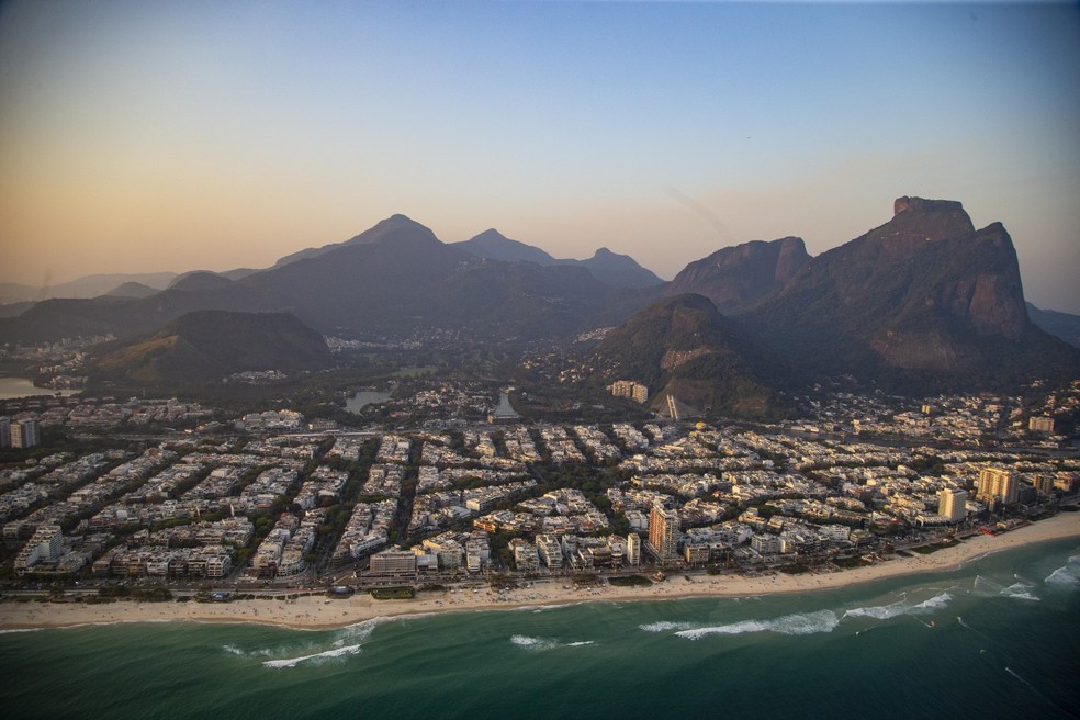 Foto aérea da Barra da Tijuca — Foto: Domingos Peixoto