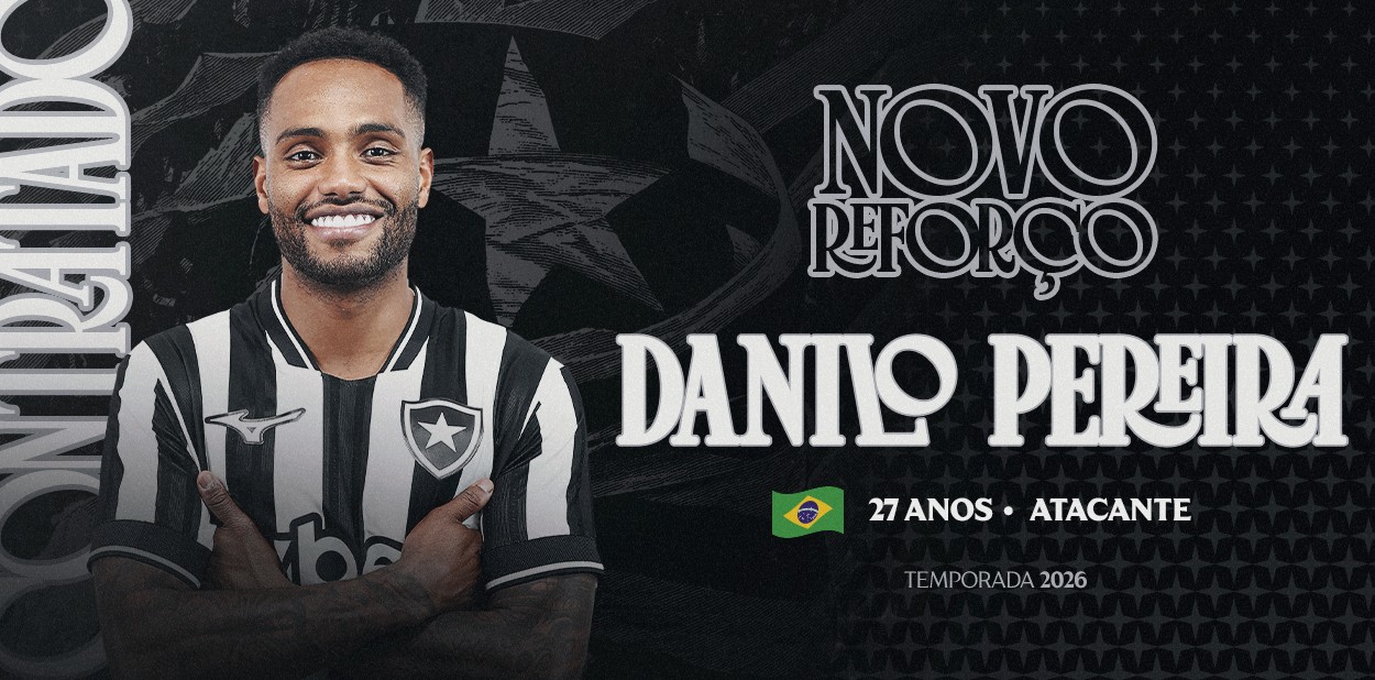 Botafogo contrata atacante Danilo Pereira por empréstimo