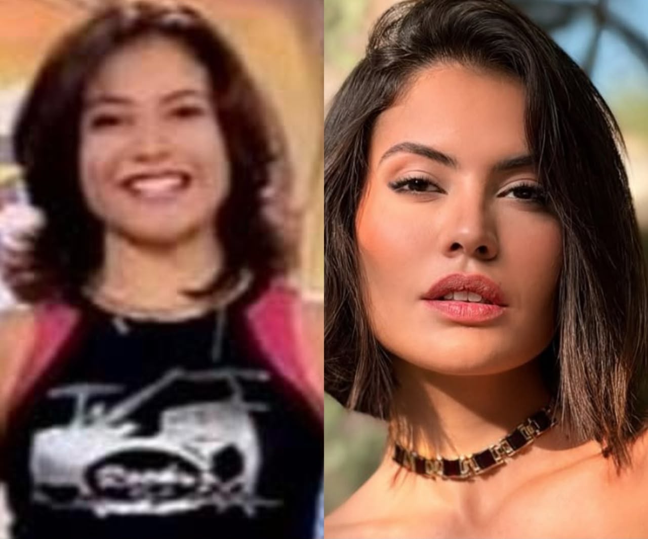 Ana Carolina Dias entrou para o elenco da TV Globinho em 2003 e ficou até 2005. Ela fez novelas na Globo e participou da terceira temporada do reality "A fazenda. Hoje ela é empresária no ramo da moda" — Foto: Reprodução/ TV Globo e Instagram