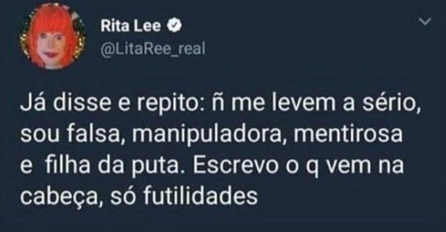 'Viver é perigoso', 'sou uma viadona': veja tuítes de Rita Lee que ...