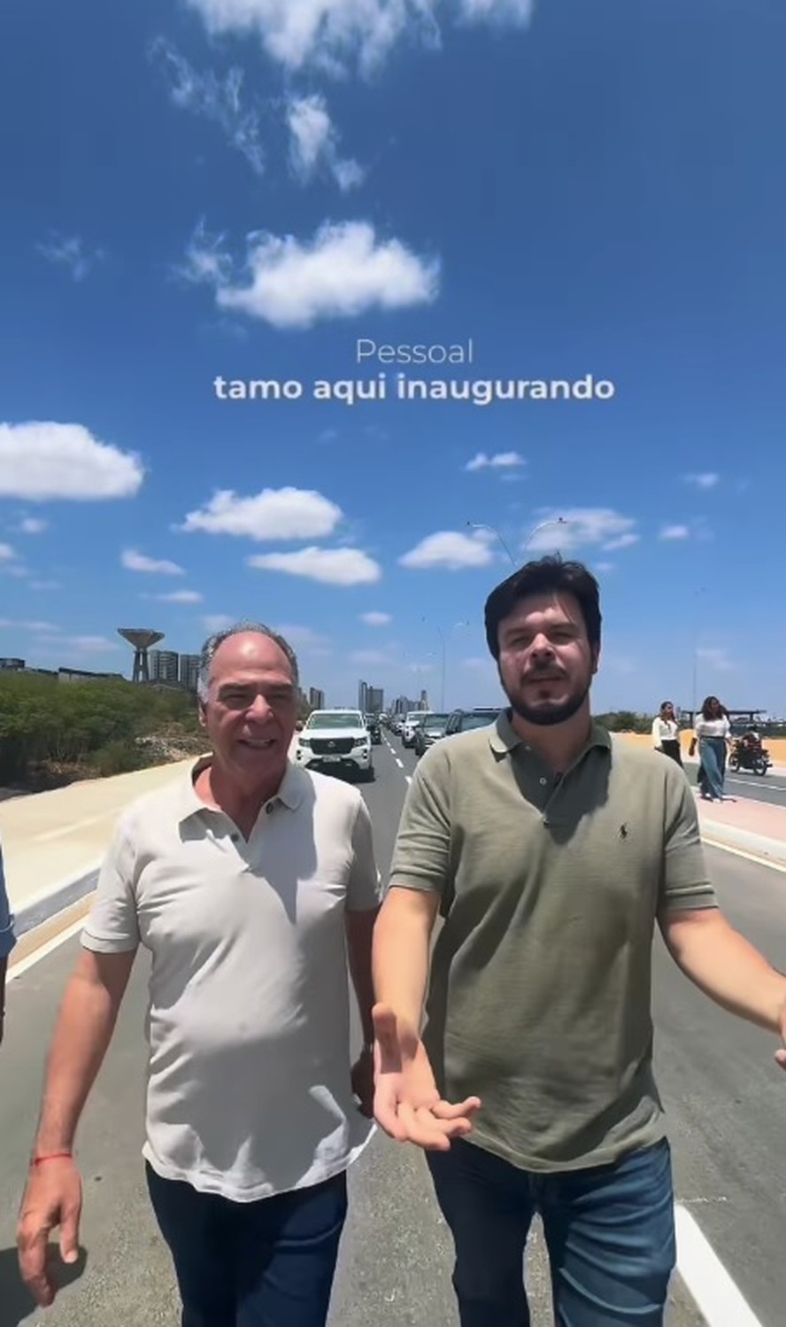 O ex-senador Fernando Bezerra Coelho e o deputado Fernando Coelho Filho