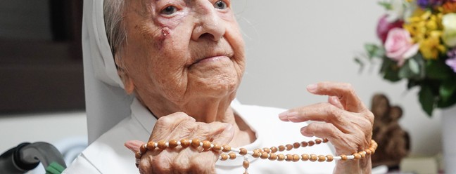 Ina Canabarro Lucas, 116 anos e 210 dias: nascida em 8 de junho de 1908 em São Francisco de Assis, Rio Grande do Sul, Brasil – Foto: Reprodução