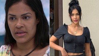 Flayslane, Flay, of “BBB 20,” underwent rhinoplasty, bichectomy, LAD liposuction, facial toning and silicone breast implants — Photo: Reproduction/TV Globo and Reproduction/Instagram