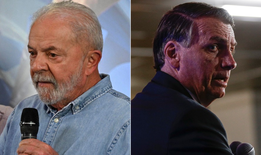 O presidente eleito Lula (PT) e o atual presidente Jair Bolsonaro (PL): petista teve vitória com margem estreita