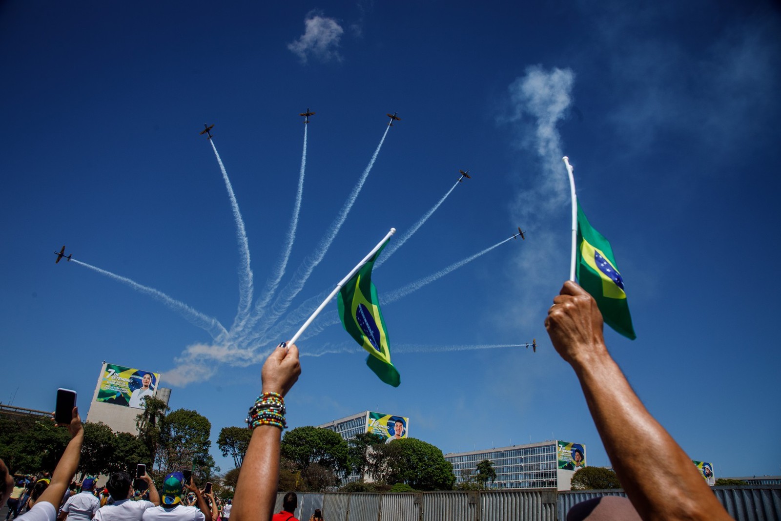 Desfile da Independência em Brasília — Foto: Brenno Carvalho / Agência O Globo