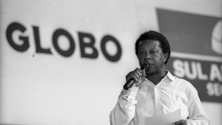 Ator Milton Gonçalves anuncia homenagem a artistas negros ilustres no Projeto Aquarius, idealizado por Roberto Marinho, fundador do jornal O GLOBO — Foto: José Doval / Agência O Globo