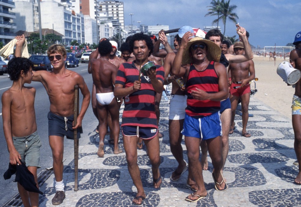 Celebration on Sunday after Flamengo's 1981 world title — Photo: Athayde dos Santos