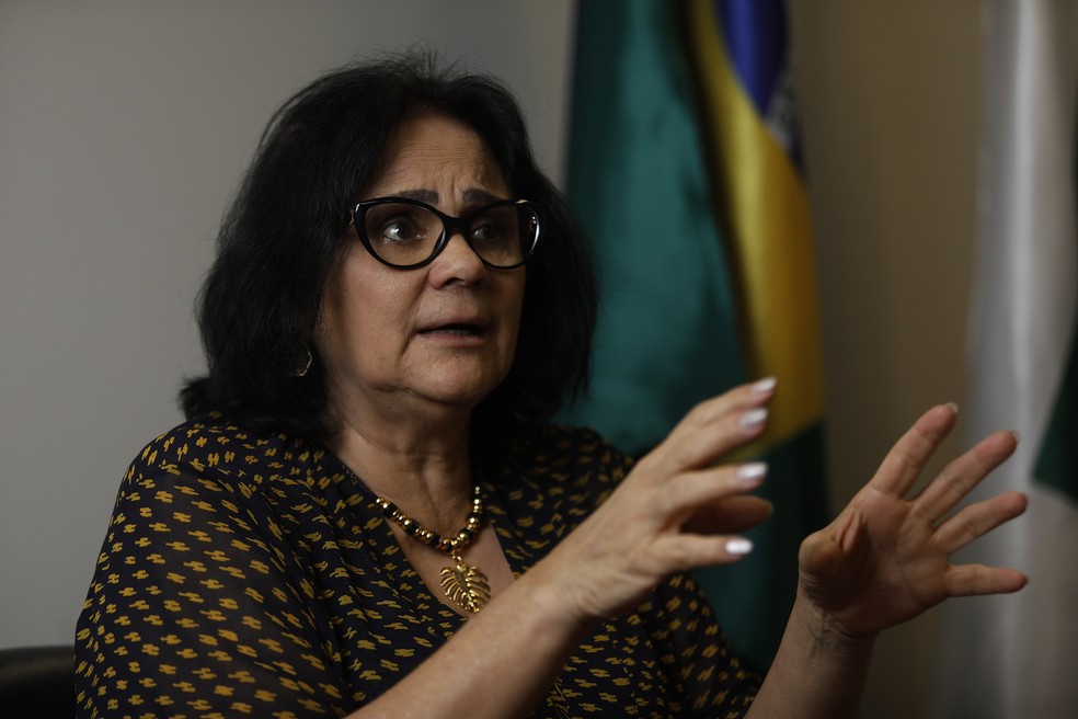 A senadora Damares Alves — Foto: Cristiano Mariz